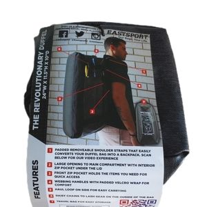 EastSport 24" Convertible Carry-On Duffle Bag